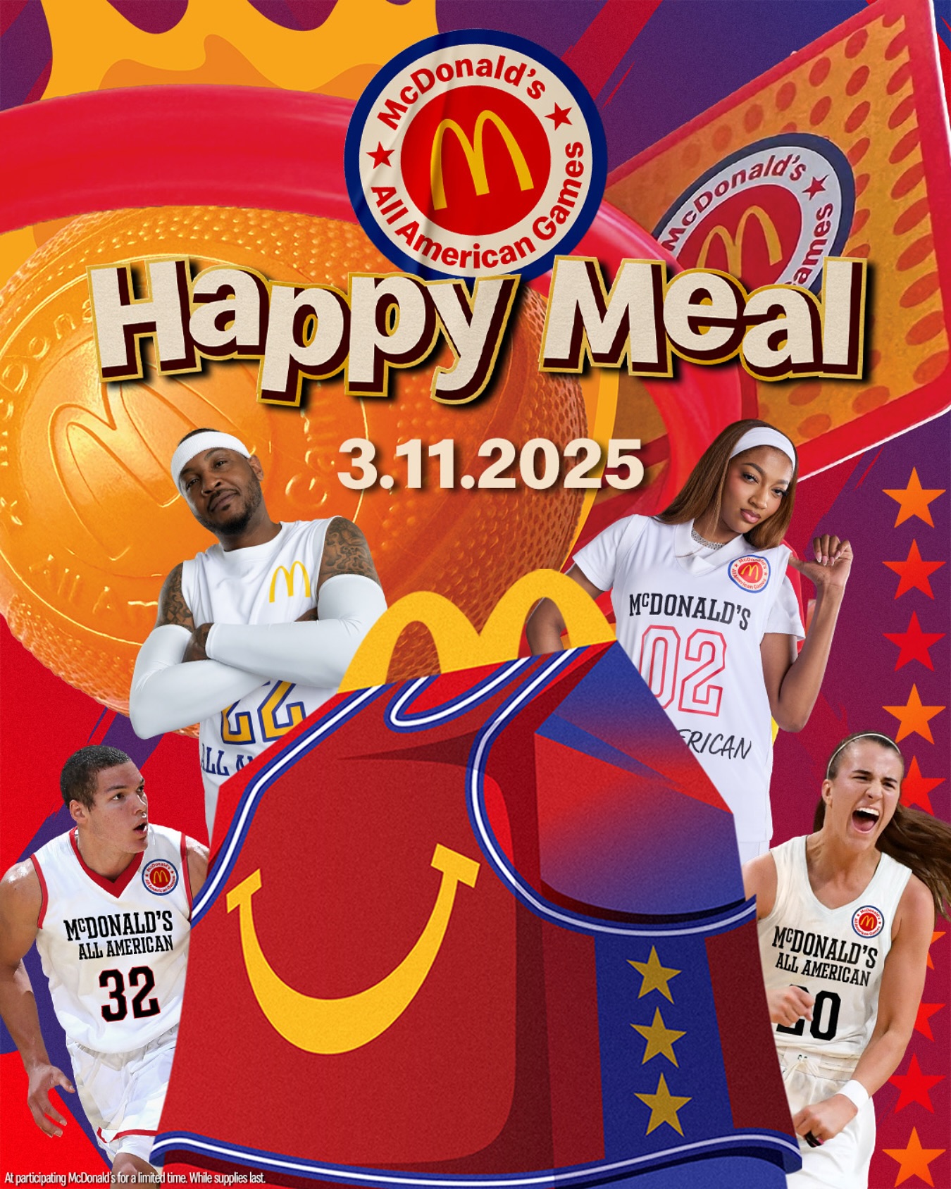 穿搭尺度大！WNBA球星安吉爾-里斯代言麥當(dāng)勞全美高中籃球賽