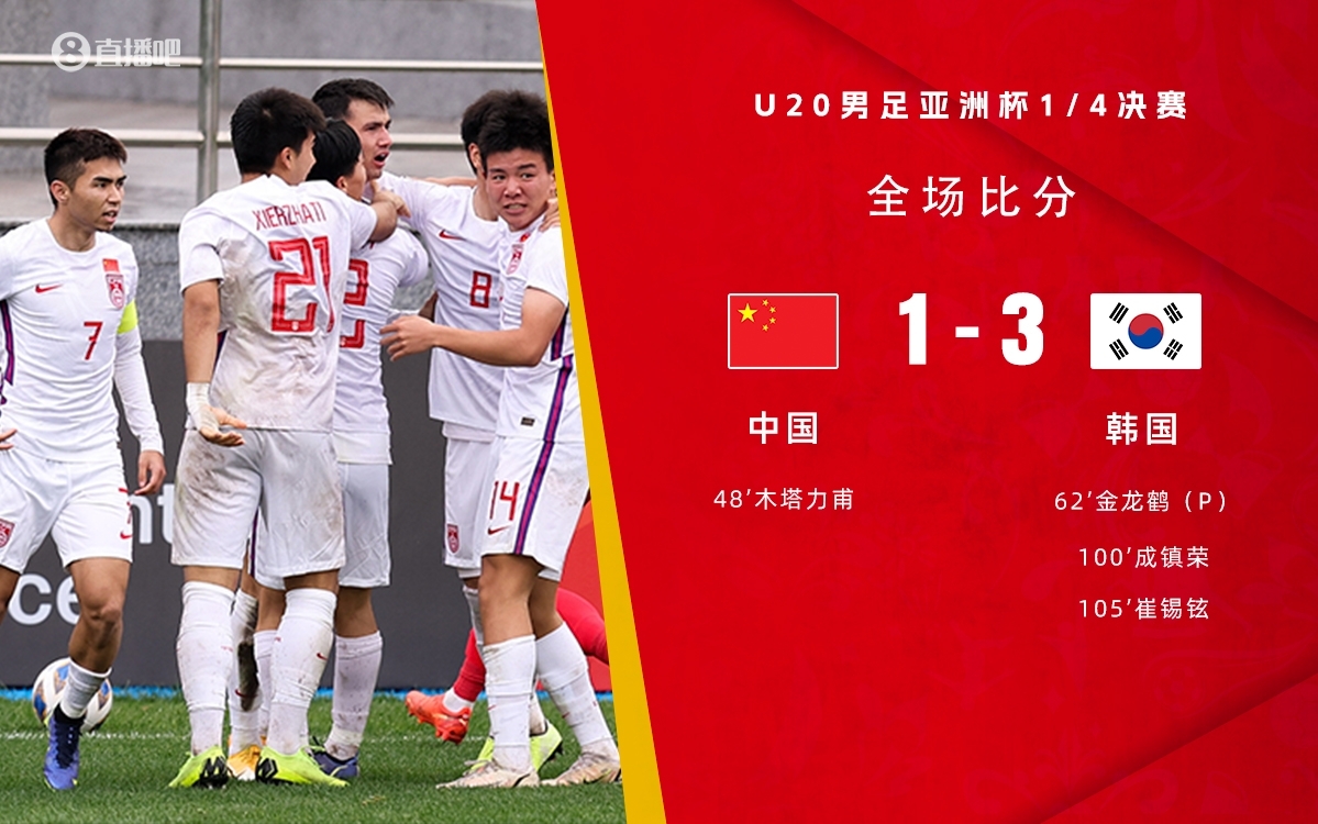 復(fù)仇！U22國足絕殺復(fù)仇韓國，2年前U20亞洲杯加時(shí)憾負(fù)無緣世青賽