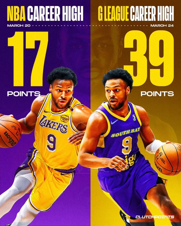 在進步！布朗尼一周內(nèi)先后創(chuàng)下個人NBA和G聯(lián)盟單場得分新紀錄