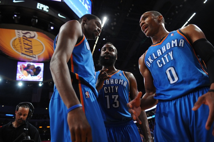 雷霆三少得分全部進(jìn)入歷史前20！他們是NBA歷史最大的如果嗎？